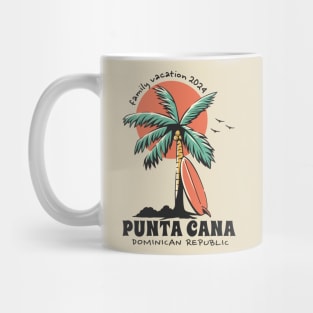 Punta Cana Family Vacation 2024 Matching Dominican Republic Mug